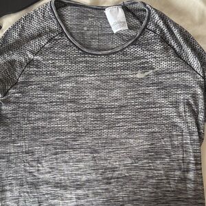 Nike Black and White Patterned Sports Top